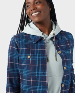 STIO Women's Hutkeeper Flannel Shirt -Stio 100062 425 1 ALT