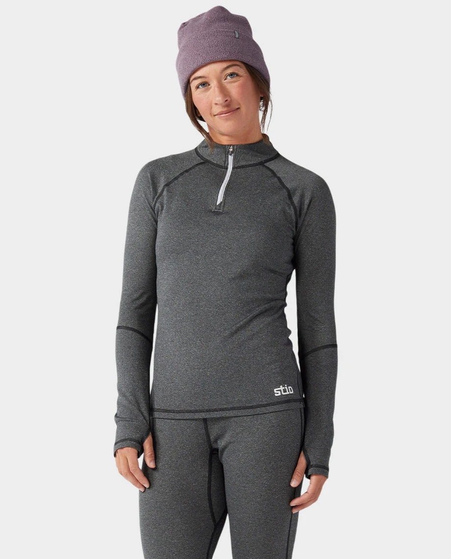 STIO Women's Basis Power Wool™ Zip Neck 11 STIO Women's Basis Power Wool™ Zip Neck - Image 9