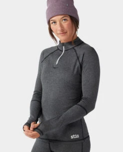 STIO Women's Basis Power Wool™ Zip Neck 32 STIO Women's Basis Power Wool™ Zip Neck -Stio 100076 102 7