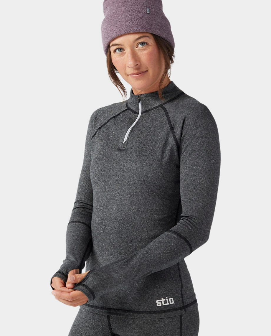 STIO Women's Basis Power Wool™ Zip Neck 13 STIO Women's Basis Power Wool™ Zip Neck - Image 11