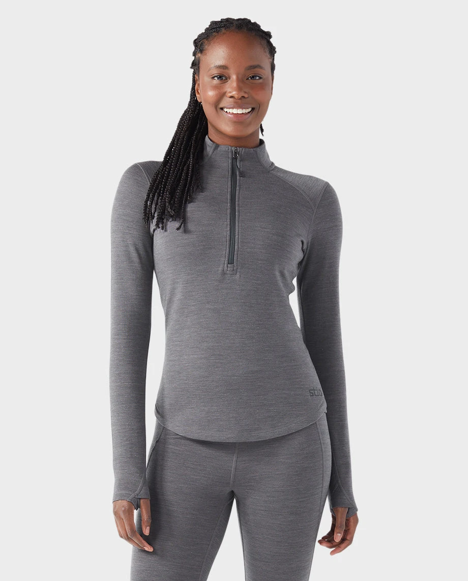 STIO Women's Basis Midweight Merino Half Zip 8 STIO Women's Basis Midweight Merino Half Zip - Image 6