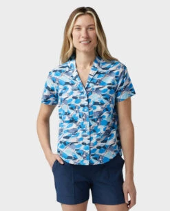 STIO Women's Marion Printed Camp Shirt SS 16 STIO Women's Marion Printed Camp Shirt SS -Stio 100328 833 3 Top d595757b 3db7 4620 8695 b92b7b932b07