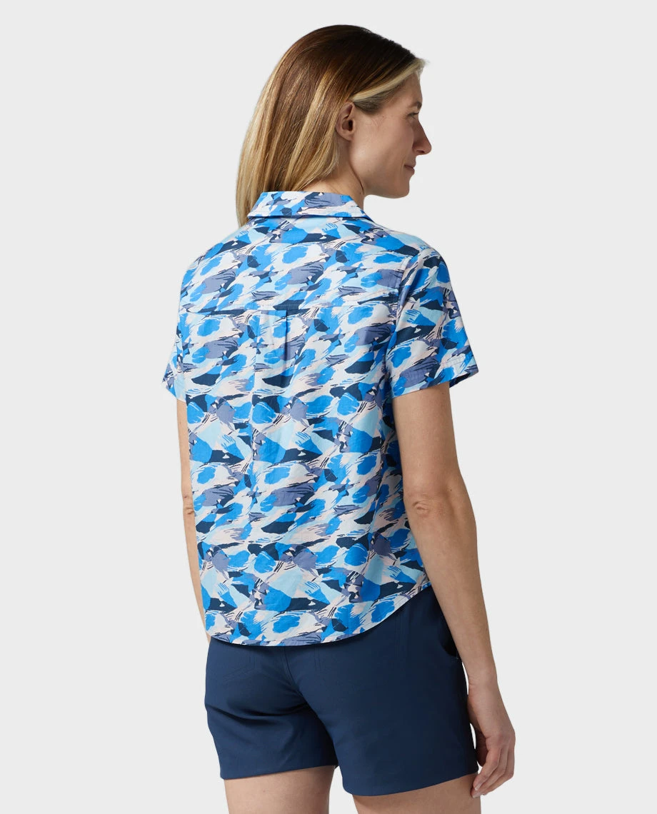 STIO Women's Marion Printed Camp Shirt SS 6 STIO Women's Marion Printed Camp Shirt SS - Image 4