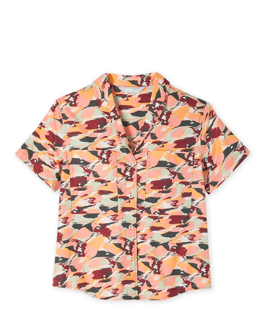 STIO Women's Marion Printed Camp Shirt SS 8 STIO Women's Marion Printed Camp Shirt SS - Image 6