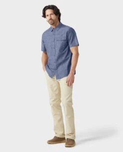 STIO Men's Curtis Camp Chambray Shirt SS -Stio 200281 453 1 Full