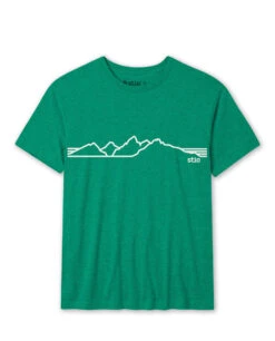 STIO Men's Teton Elevations Tee -Stio M Teton Elevationes Tee Kelly Green Heather
