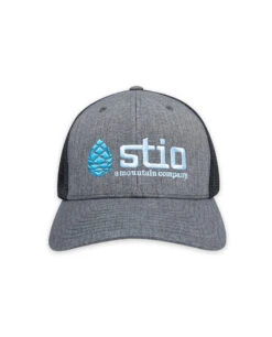 Stio Classic Trucker -Stio Stio Classic Trucker Hat Melange Charcoal Black Front New