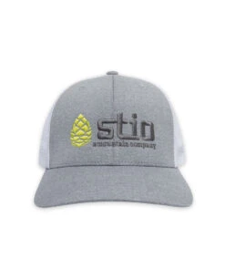 Stio Classic Trucker -Stio Stio Classic Trucker Hat Melange Silver White Front New