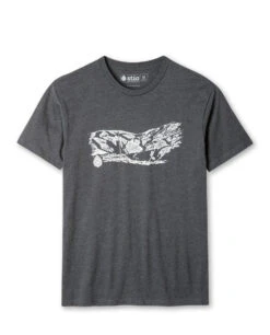 STIO Mountain Towner Park City Tee -Stio Unisex Mountain Towner Park City Charcoal Heather